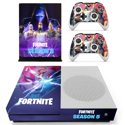 Fortnite decal skin for Xbox one S Console and 2 Controllers