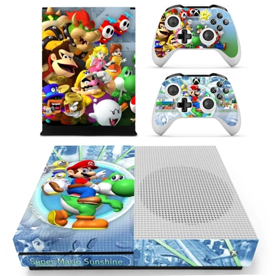 Super Mario Bros decal skin for Xbox one S Console and 2 C.. Super Mario Bros decal skin for Xbox one S Console and 2 C..