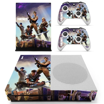 Fortnite decal skin for Xbox one S Console and 2 Controllers