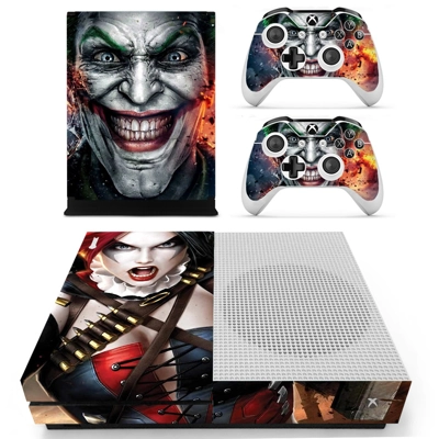 Joker decal skin for Xbox one S Console and 2 Controllers Joker decal skin for Xbox one S Console and 2 Controllers