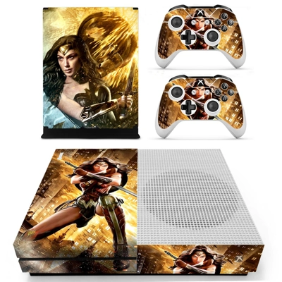 Wonder Woman decal skin for Xbox one S Console and 2 Contr.. Wonder Woman decal skin for Xbox one S Console and 2 Contr..