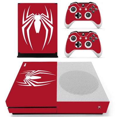 Spider Man decal skin for Xbox one S Console and 2 Control.. Spider Man decal skin for Xbox one S Console and 2 Control..