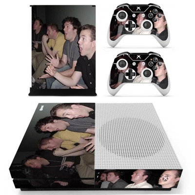 Reaction Guys decal skin for Xbox one S Console and 2 Cont.. Reaction Guys decal skin for Xbox one S Console and 2 Cont..