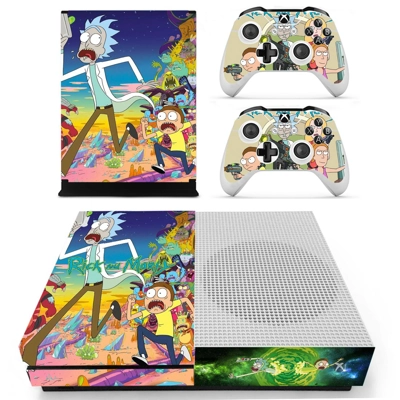 Rick and Morty decal skin for Xbox one S Console and 2 Con.. Rick and Morty decal skin for Xbox one S Console and 2 Con..