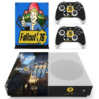 Fallout 76 decal skin for Xbox one S Console and 2 Control.. Fallout 76 decal skin for Xbox one S Console and 2 Control..