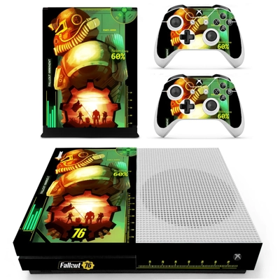 Fallout 76 decal skin for Xbox one S Console and 2 Control.. Fallout 76 decal skin for Xbox one S Console and 2 Control..