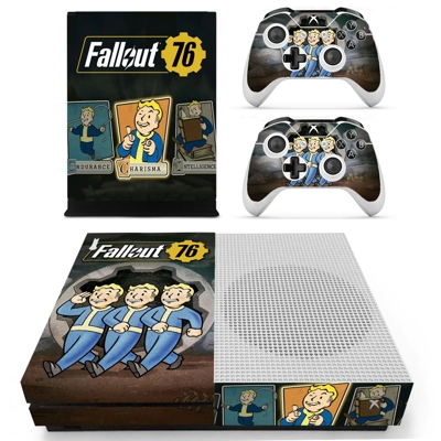 Fallout 76 decal skin for Xbox one S Console and 2 Control.. Fallout 76 decal skin for Xbox one S Console and 2 Control..