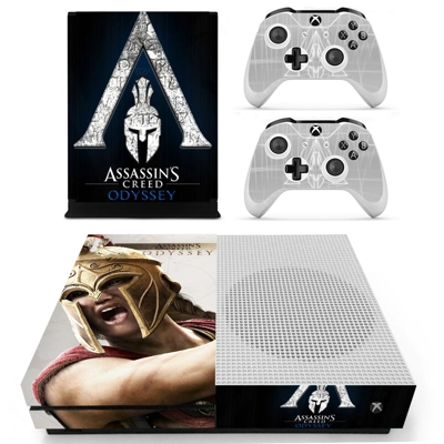 Assassins Creed Odyssey decal skin for Xbox one S Console .. Assassins Creed Odyssey decal skin for Xbox one S Console ..