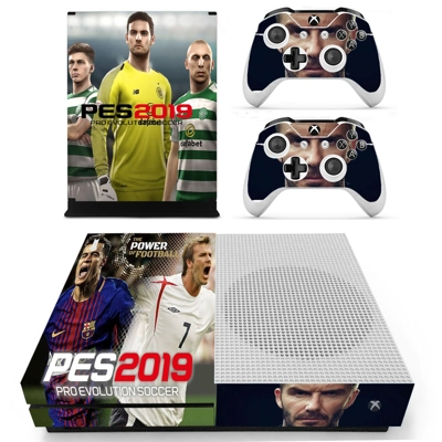 PES 2019 decal skin for Xbox one S Console and 2 Controllers PES 2019 decal skin for Xbox one S Console and 2 Controllers