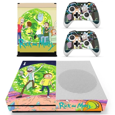 Rick and Morty decal skin for Xbox one S Console and 2 Con.. Rick and Morty decal skin for Xbox one S Console and 2 Con..