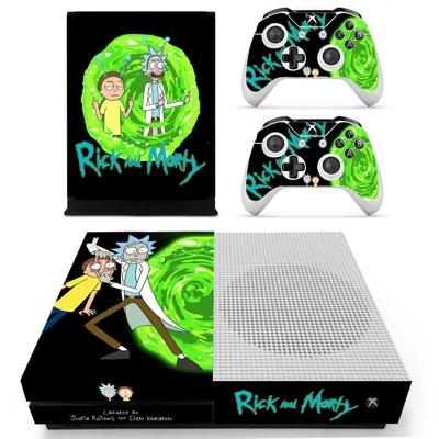 Rick and Morty decal skin for Xbox one S Console and 2 Con.. Rick and Morty decal skin for Xbox one S Console and 2 Con..