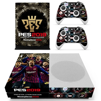 PES 2019 decal skin for Xbox one S Console and 2 Controllers PES 2019 decal skin for Xbox one S Console and 2 Controllers