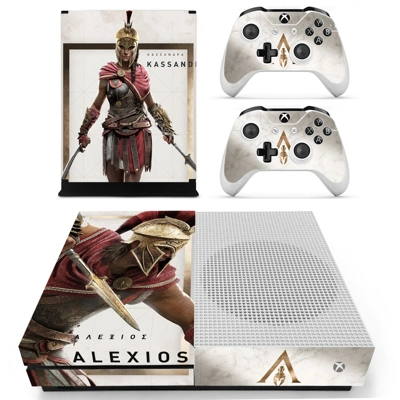 Assassins Creed Odyssey decal skin for Xbox one S Console .. Assassins Creed Odyssey decal skin for Xbox one S Console ..