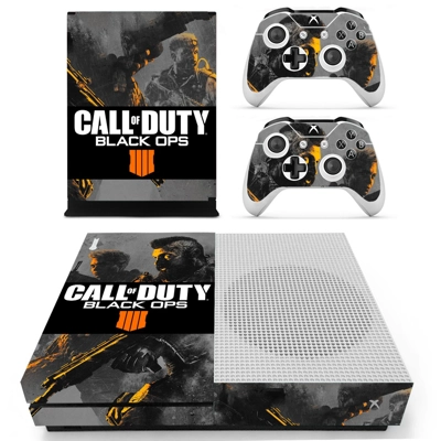 Call of Duty Black ops 4 decal skin for Xbox one S Console and 2 Controllers