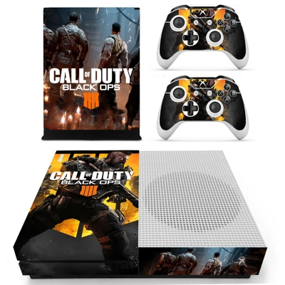 Call of Duty Black ops 4 decal skin for Xbox one S Console and 2 Controllers