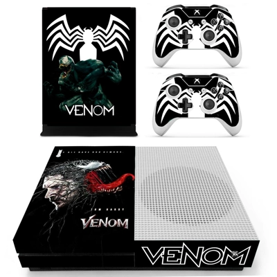 Venom decal skin for Xbox one S Console and 2 Controllers Venom decal skin for Xbox one S Console and 2 Controllers