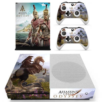 Assassins Creed Odyssey decal skin for Xbox one S Console .. Assassins Creed Odyssey decal skin for Xbox one S Console ..