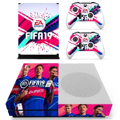 FIFA 19 decal skin for Xbox one S Console and 2 Controllers FIFA 19 decal skin for Xbox one S Console and 2 Controllers