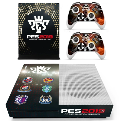PES 2019 decal skin for Xbox one S Console and 2 Controllers