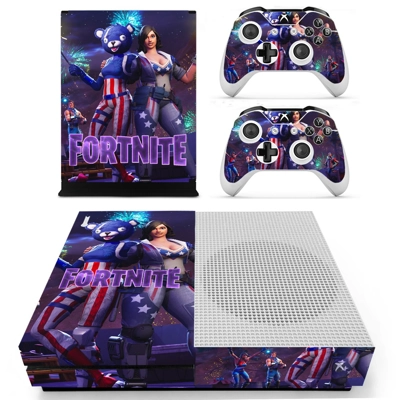 Fortnite decal skin for Xbox one S Console and 2 Controllers Fortnite decal skin for Xbox one S Console and 2 Controllers