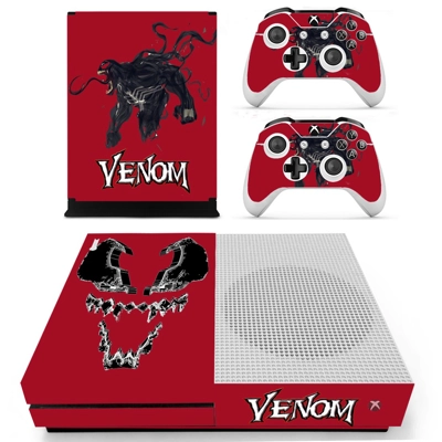 Venom decal skin for Xbox one S Console and 2 Controllers Venom decal skin for Xbox one S Console and 2 Controllers