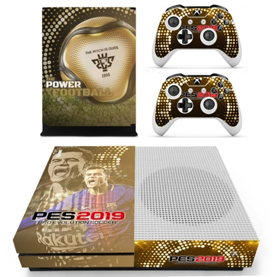 PES 2019 decal skin for Xbox one S Console and 2 Controllers