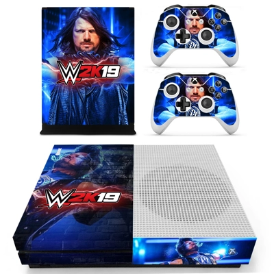 WWE 2K19 decal skin for Xbox one S Console and 2 Controllers WWE 2K19 decal skin for Xbox one S Console and 2 Controllers