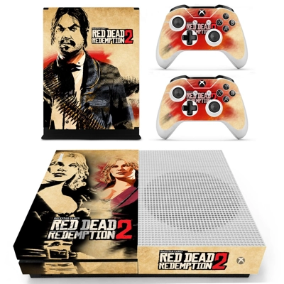 Red Dead Redemption 2 decal skin for Xbox one S Console and 2 Controllers