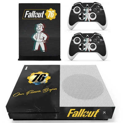 Fallout 76 decal skin for Xbox one S Console and 2 Control.. Fallout 76 decal skin for Xbox one S Console and 2 Control..
