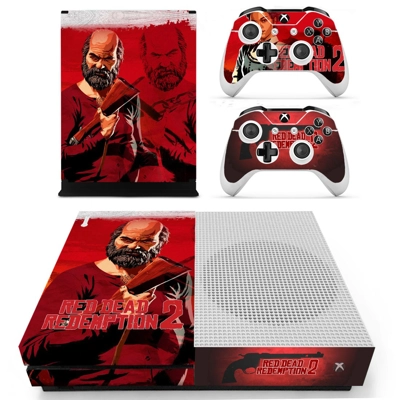 Red Dead Redemption 2 decal skin for Xbox one S Console and 2 Controllers