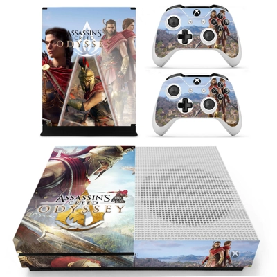 Assassins Creed Odyssey decal skin for Xbox one S Console .. Assassins Creed Odyssey decal skin for Xbox one S Console ..