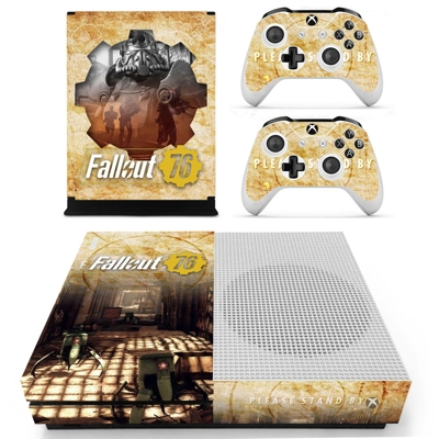 Fallout 76 decal skin for Xbox one S Console and 2 Control.. Fallout 76 decal skin for Xbox one S Console and 2 Control..
