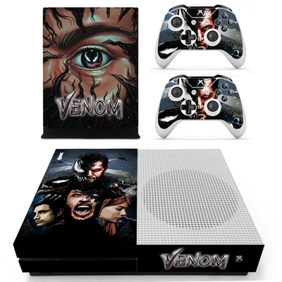 Venom decal skin for Xbox one S Console and 2 Controllers Venom decal skin for Xbox one S Console and 2 Controllers