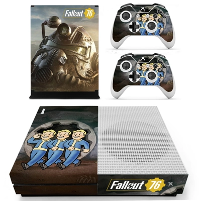 Fallout 76 decal skin for Xbox one S Console and 2 Control.. Fallout 76 decal skin for Xbox one S Console and 2 Control..