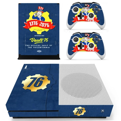 Fallout 76 decal skin for Xbox one S Console and 2 Control.. Fallout 76 decal skin for Xbox one S Console and 2 Control..