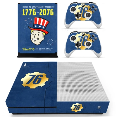 Fallout 76 decal skin for Xbox one S Console and 2 Control.. Fallout 76 decal skin for Xbox one S Console and 2 Control..