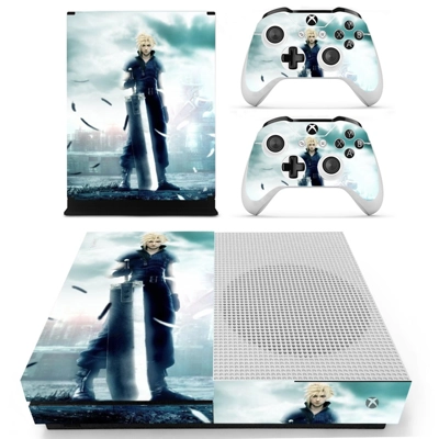 Final Fantasy 7 decal skin for Xbox one S Console and 2 Controllers
