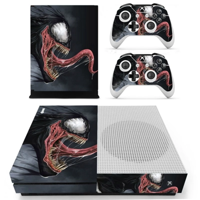 Venom decal skin for Xbox one S Console and 2 Controllers Venom decal skin for Xbox one S Console and 2 Controllers