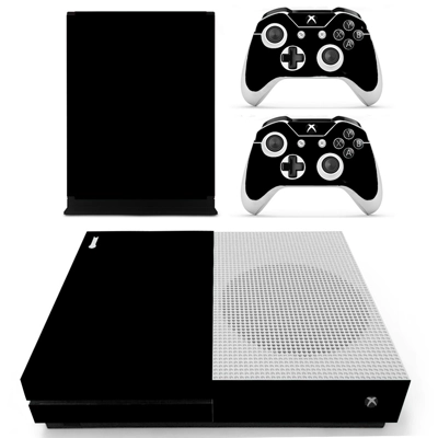 Black decal skin for Xbox one S Console and 2 Controllers Black decal skin for Xbox one S Console and 2 Controllers