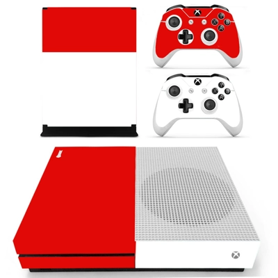 Red decal skin for Xbox one S Console and 2 Controllers Red decal skin for Xbox one S Console and 2 Controllers