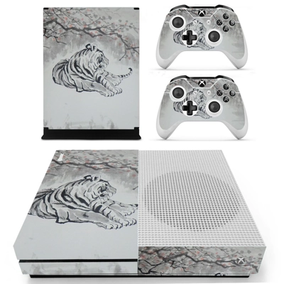 Tiger Clipart decal skin for Xbox one S Console and 2 Cont.. Tiger Clipart decal skin for Xbox one S Console and 2 Cont..