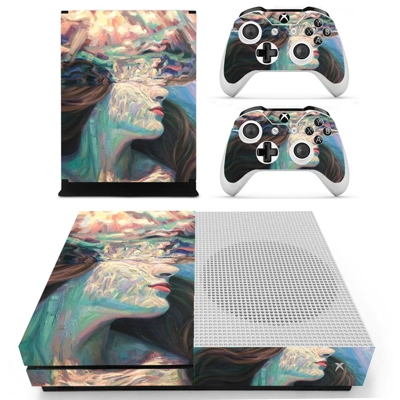 Lady Face decal skin for Xbox one S Console and 2 Controll.. Lady Face decal skin for Xbox one S Console and 2 Controll..