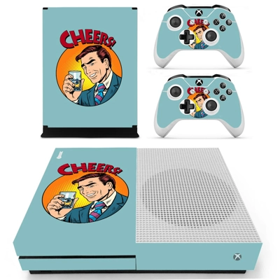 Drinks pop art decal skin for Xbox one S Console and 2 Controllers