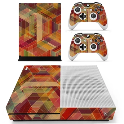 Tech wallpaper decal skin for Xbox one S Console and 2 Controllers