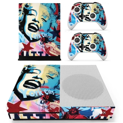 Marilyn Monroe decal skin for Xbox one S Console and 2 Con.. Marilyn Monroe decal skin for Xbox one S Console and 2 Con..