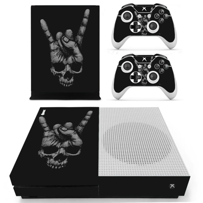 Rock hand skull decal skin for Xbox one S Console and 2 Co.. Rock hand skull decal skin for Xbox one S Console and 2 Co..