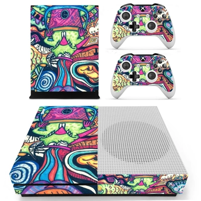 Hippie wallpaper decal skin for Xbox one S Console and 2 C.. Hippie wallpaper decal skin for Xbox one S Console and 2 C..