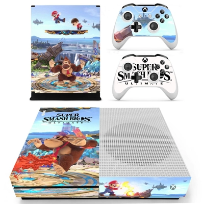 Super Smash Bros decal skin for Xbox one S Console and 2 C.. Super Smash Bros decal skin for Xbox one S Console and 2 C..