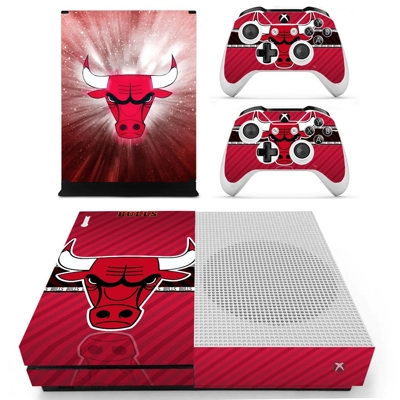 Chicago bulls decal skin for Xbox one S Console and 2 Cont.. Chicago bulls decal skin for Xbox one S Console and 2 Cont..
