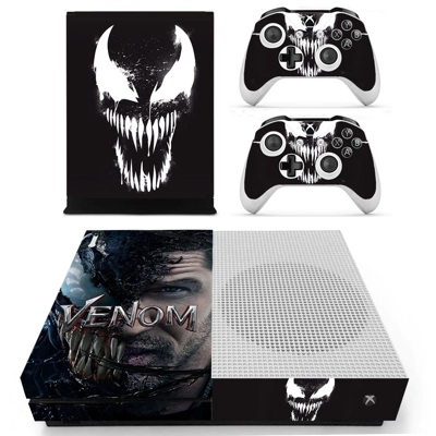 Venom decal skin for Xbox one S Console and 2 Controllers Venom decal skin for Xbox one S Console and 2 Controllers